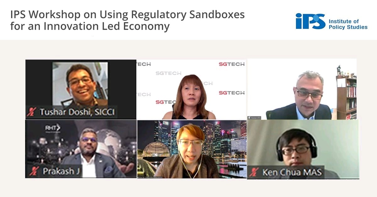 Chairing the Policy Discussion on Regulatory Sandboxes at the Institute of Policy Studies